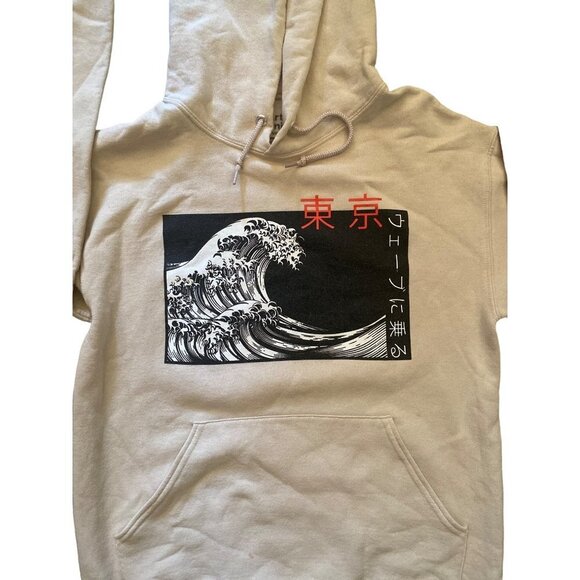 The great wave by Artist Union pullover  hoodie men size Small - Picture 2 of 7